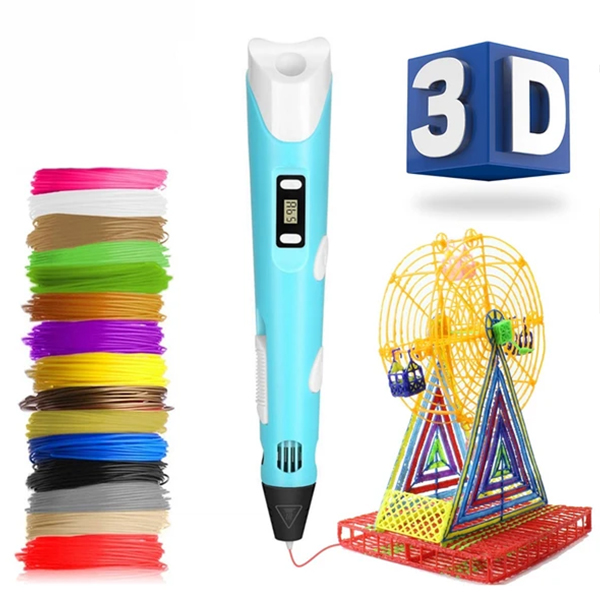 Inovativno pisalo za ustvarjanje 3D risb v 3 različnih barvah 3DPen - Image 5