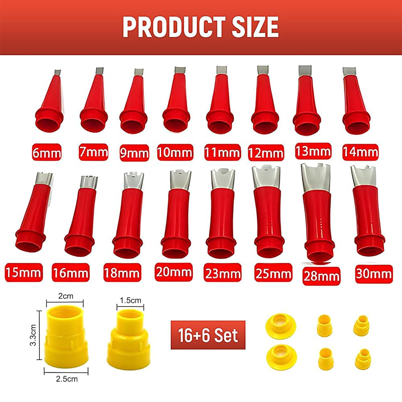 ApplicNozzle, 22-delni komplet nastavkov za nanos mase in tesnjenje - Image 4