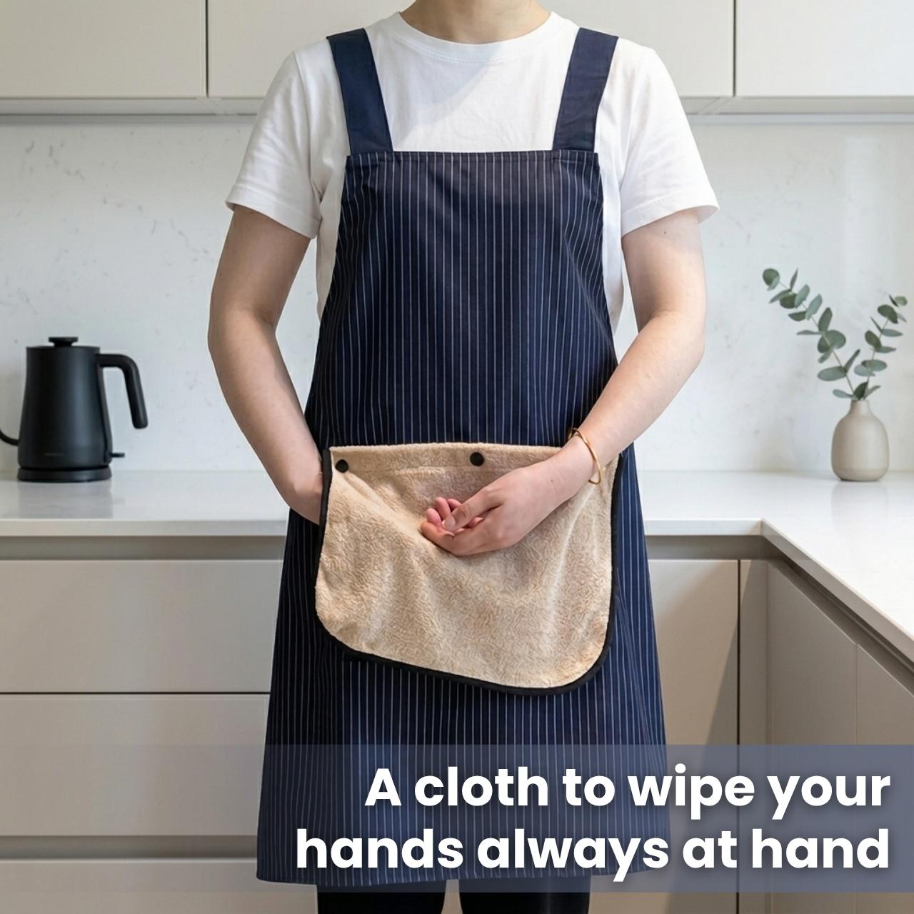 Vodoodporni kuhinjski predpasnik z brisačo, Apron - Image 7