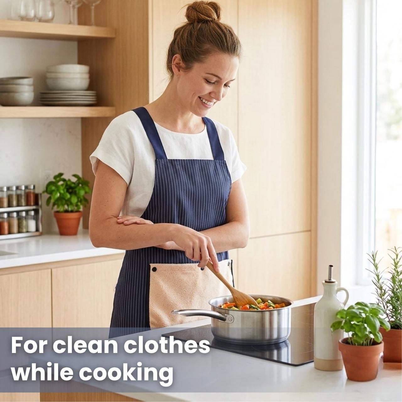 Vodoodporni kuhinjski predpasnik z brisačo, Apron - Image 8