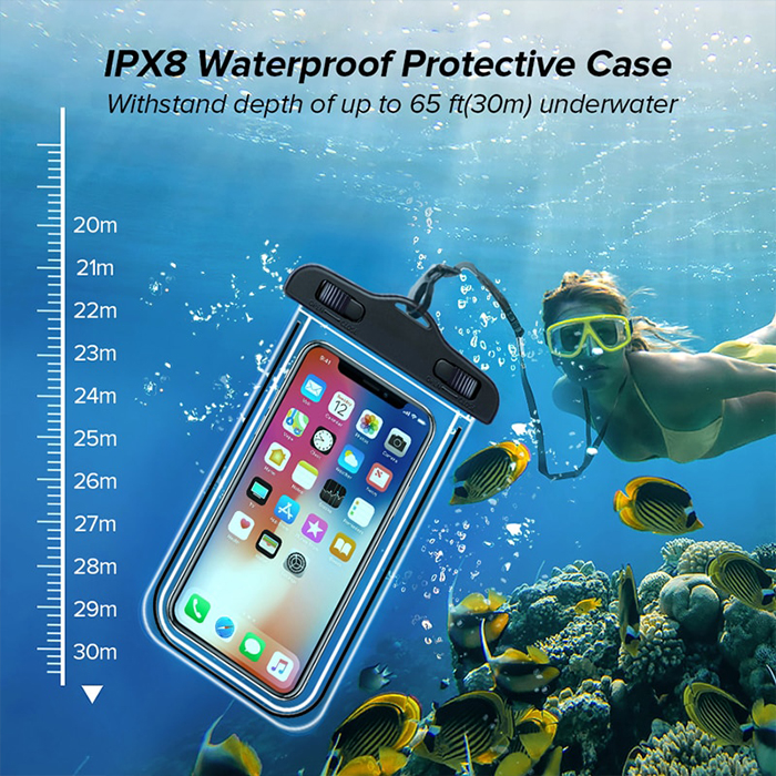 AquaBag, prosojna vodotesna torbica za telefon - Image 7