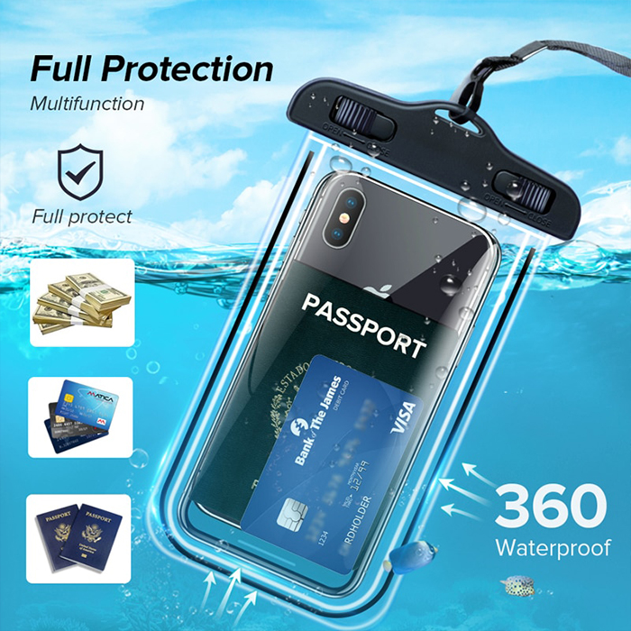 AquaBag, prosojna vodotesna torbica za telefon - Image 8