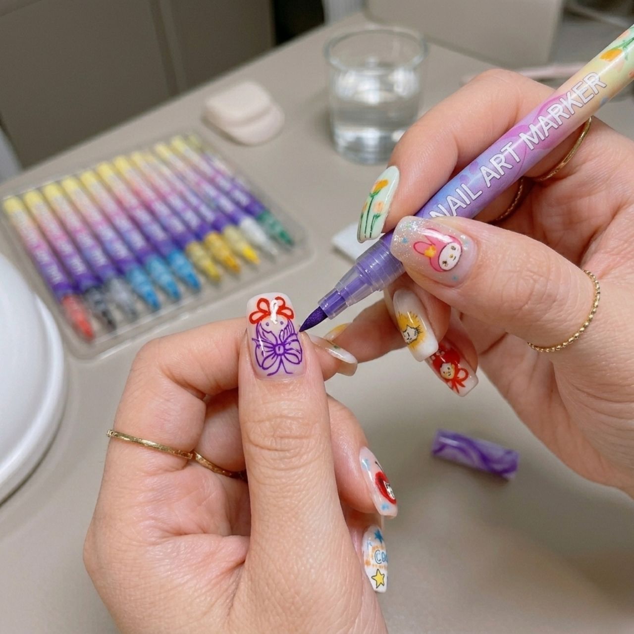Komplet barvnih pisal za poslikavo nohtov, ArtNails - Image 2