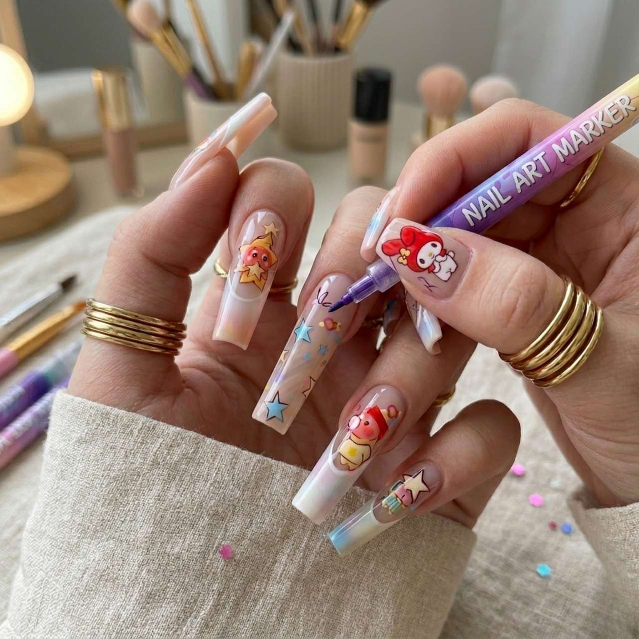 Komplet barvnih pisal za poslikavo nohtov, ArtNails - Image 3