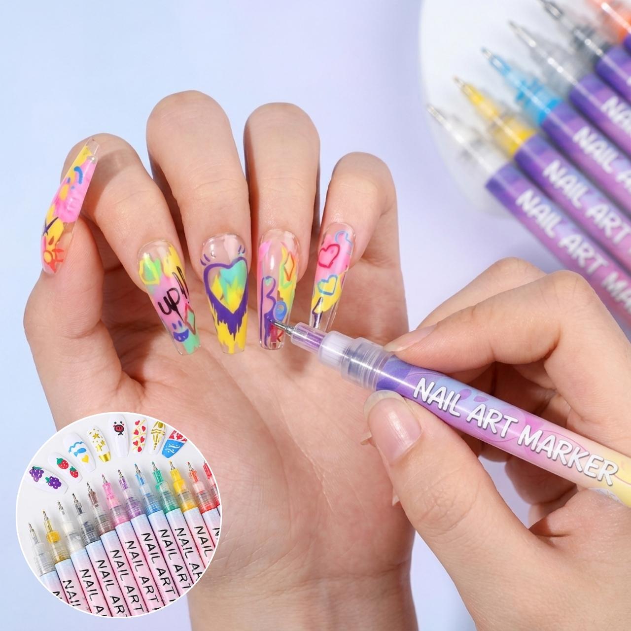 Komplet barvnih pisal za poslikavo nohtov, ArtNails - Image 10