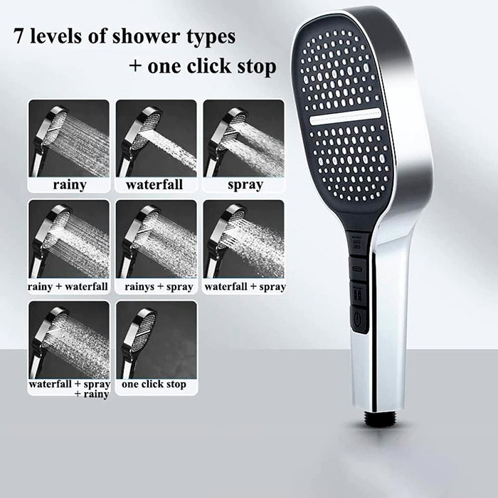 BoostShower, tuš ročka, kjer lahko med seboj kombinirate različne curke vode - Image 5