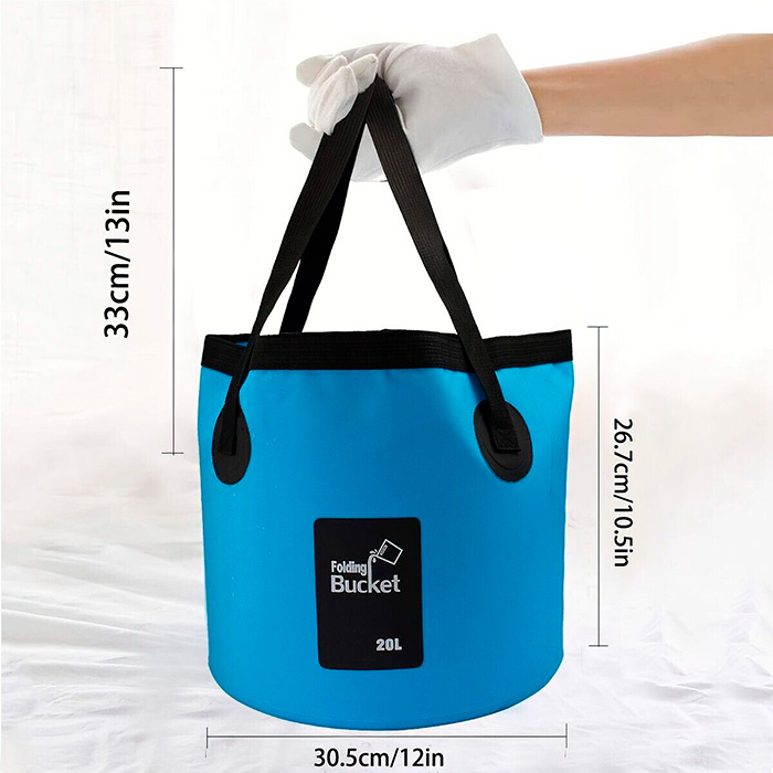 Bucket, zložljiva vodoodporna torba v obliki vedra (20 litrov) - Image 2