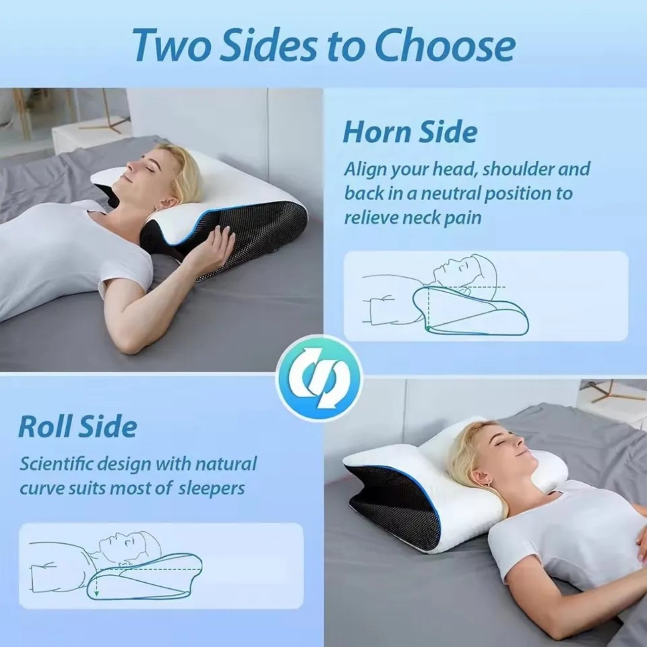 ButterflyPillow, ergonomski vzglavnik iz spominske pene - Image 5