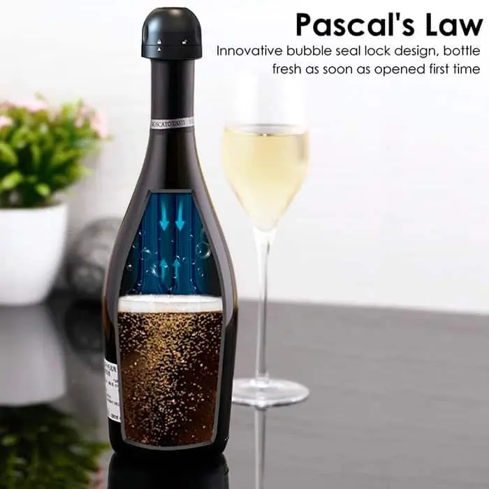 V setu prejmete kar 2 zamaška – 1 za penino in 1 za vino!