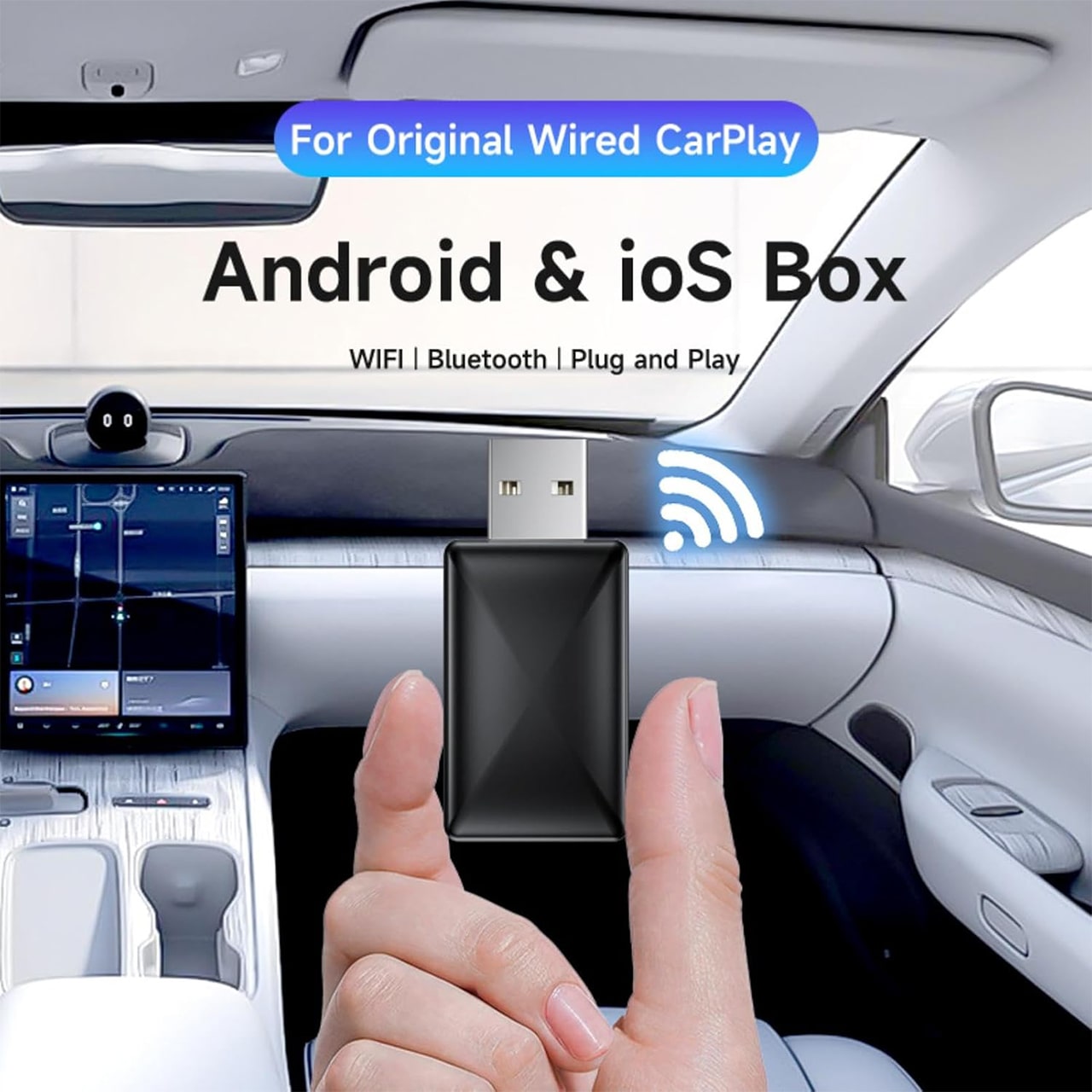 CarPlay, USB ključek za brezžično povezavo avtomobila z Apple CarPlay in Android Auto - Image 4