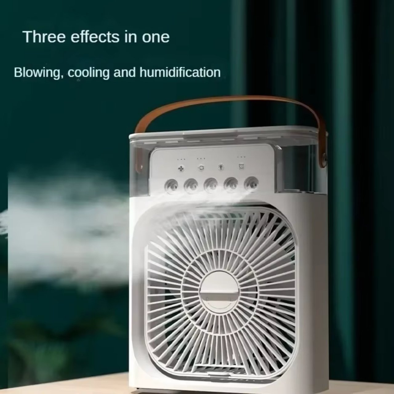 Coolio, prenosni ventilator 3v1 s funkcijo vlažilnika, LED lučko in hlajenjem - Image 2