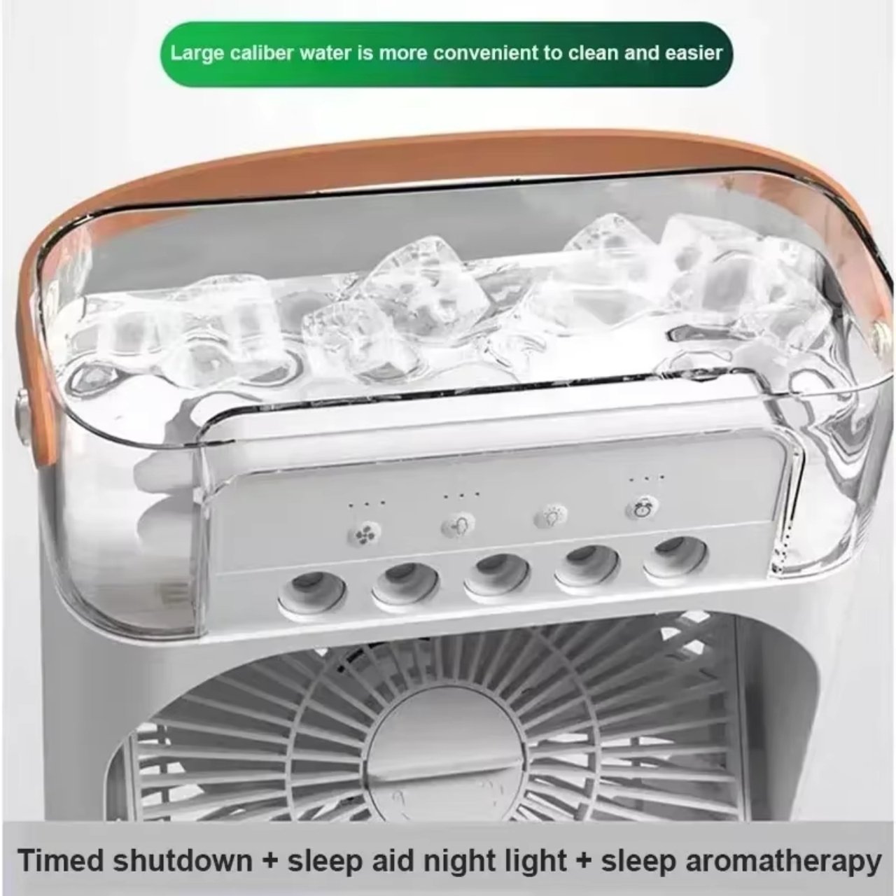 Coolio, prenosni ventilator 3v1 s funkcijo vlažilnika, LED lučko in hlajenjem - Image 5