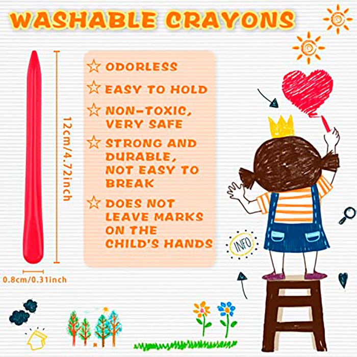 Crayons, kompaktne voščenke (24 kosov) - Image 2