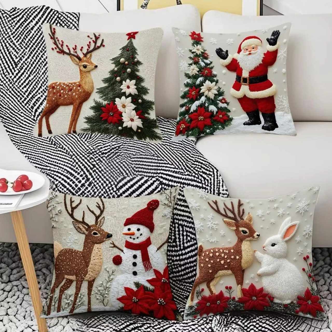 CutePillows, božične prevleke za blazine (4 kosi) - Image 2