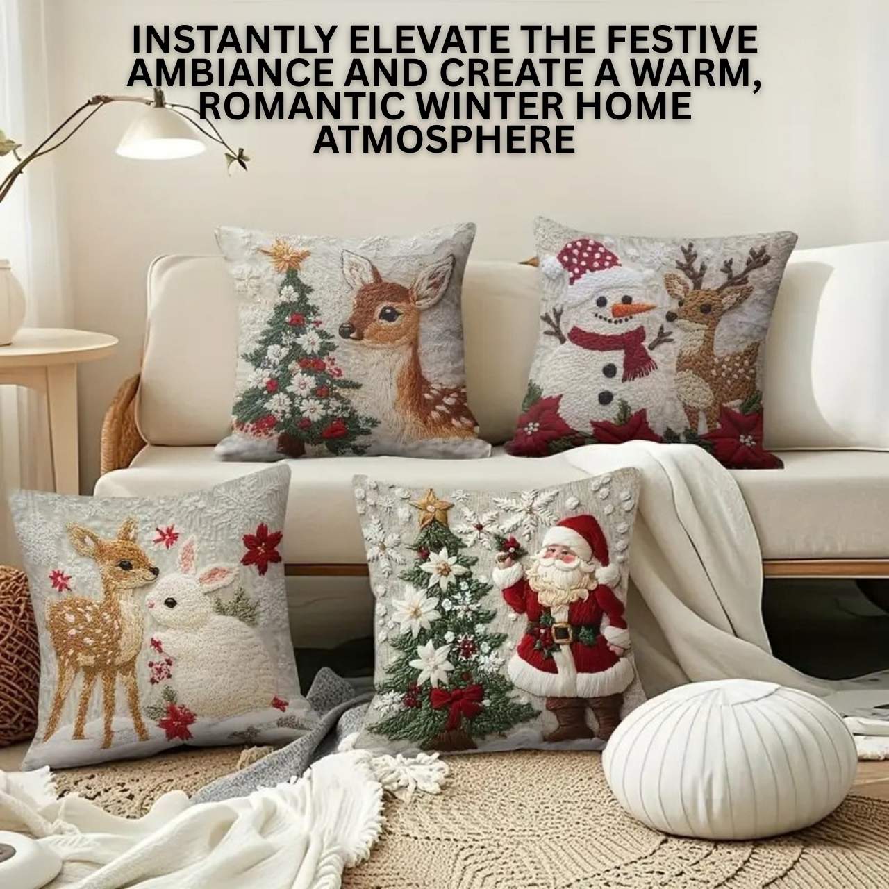 CutePillows, božične prevleke za blazine (4 kosi) - Image 3