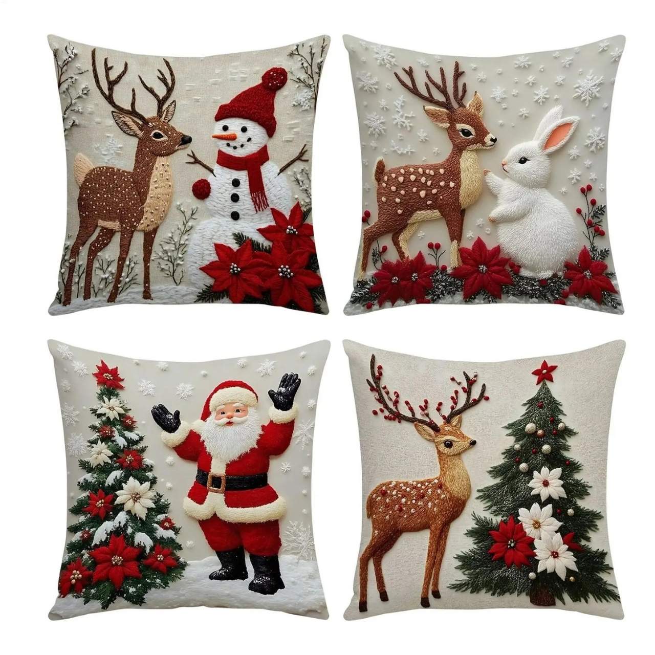 CutePillows, božične prevleke za blazine (4 kosi) - Image 5