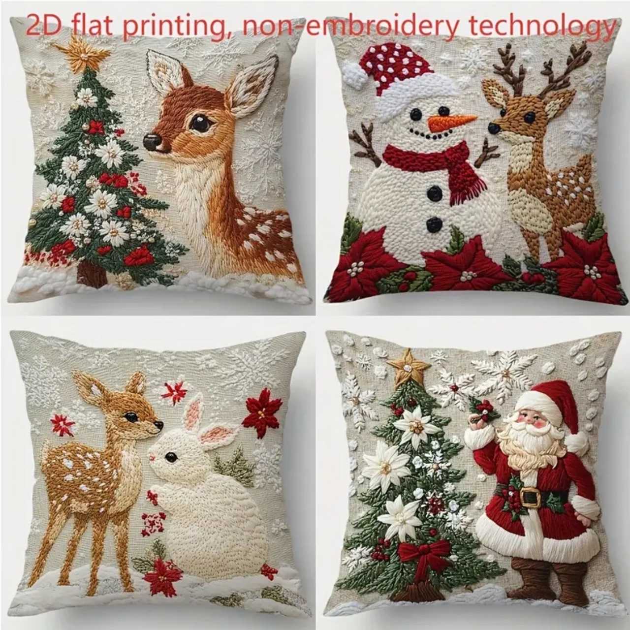 CutePillows, božične prevleke za blazine (4 kosi) - Image 7