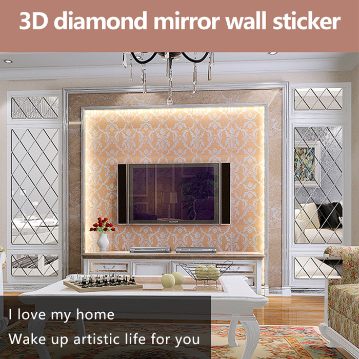 DiamondMirror, zrcalne nalepke v obliki diamanta, ki osvetlijo in popestrijo vsak prostor (32 kom.) - Image 9