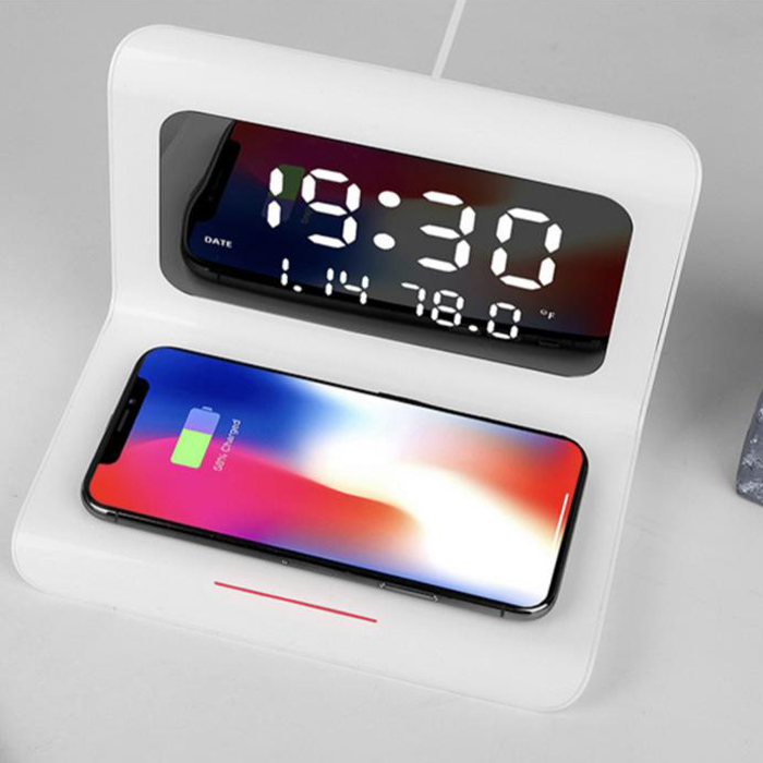DigitalStation, polnilna postaja s 4 funkcijami: alarm, koledar, termometer in brezžični polnilec - Image 9