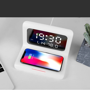 DigitalStation, polnilna postaja s 4 funkcijami: alarm, koledar, termometer in brezžični polnilec - Image 10