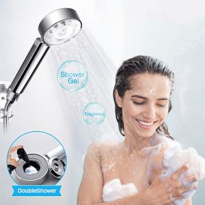 DoubleShower, vrhunska dvostranska tuš ročka z vgrajenim dozirnikom za milo - Image 3