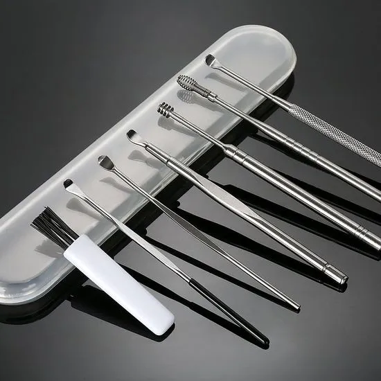 EarCleaningKit, 7-delni set s priborom za varno čiščenje ušes