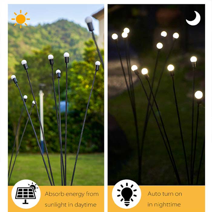 Elegantne solarne lučke, ki se nežno pozibavajo v vetru!