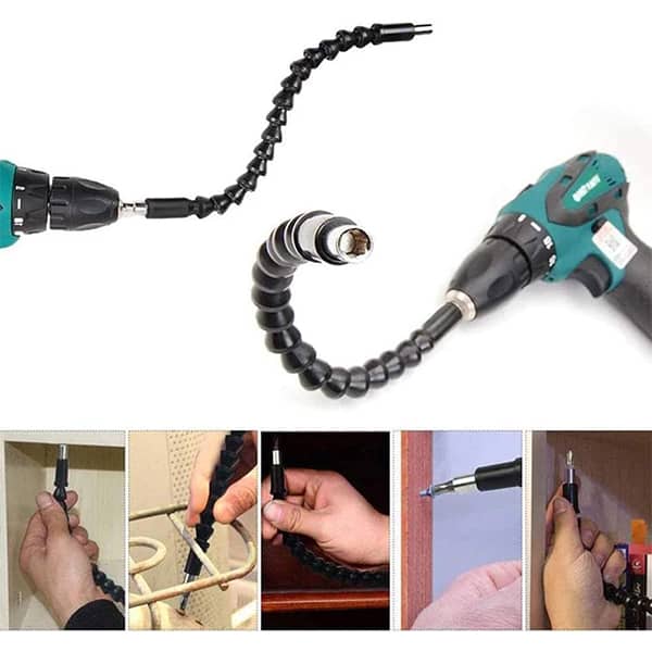 FlexyStar, gibljiv nastavek za vijačenje za ročne in električne izvijače + različni nastavki - Image 7