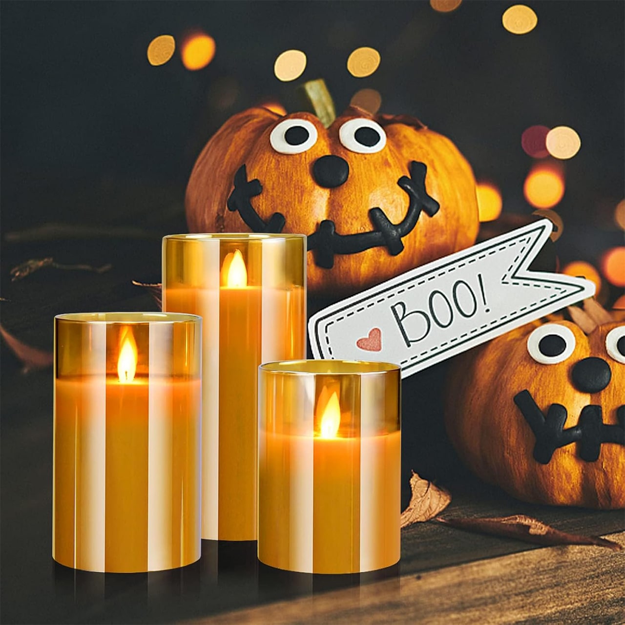 FlickCandles, komplet elegantnih dekorativnih sveč (3 kosi) - Image 3