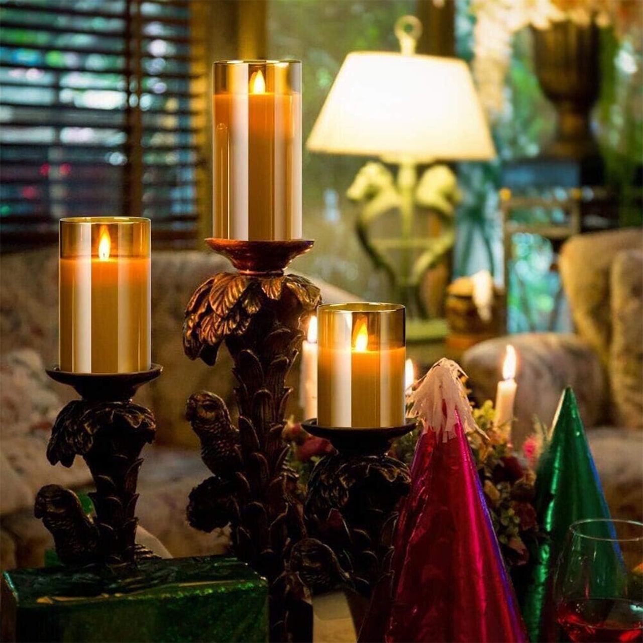 FlickCandles, komplet elegantnih dekorativnih sveč (3 kosi) - Image 6
