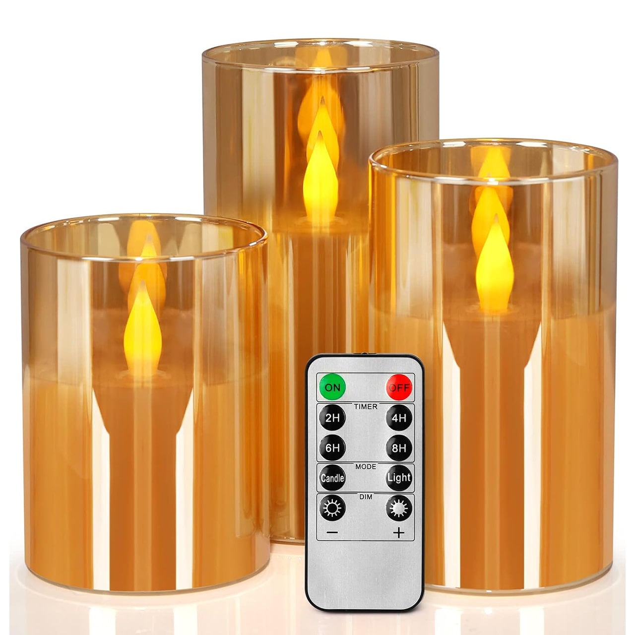 FlickCandles, komplet elegantnih dekorativnih sveč (3 kosi) - Image 9