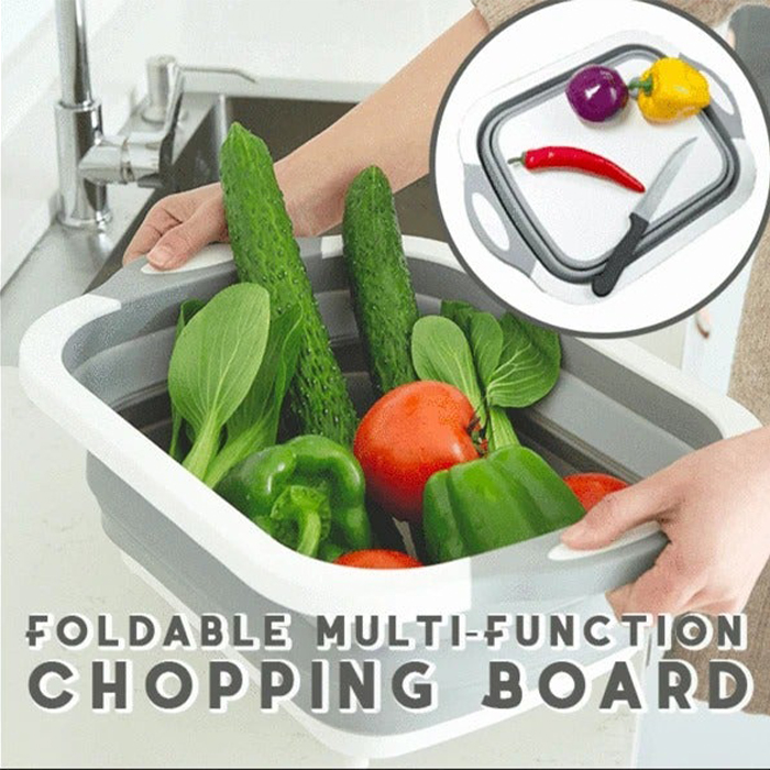 FoldableStrainer, multifunkcijsko cedilo, posoda za shranjevanje in deska za rezanje v enem - Image 7