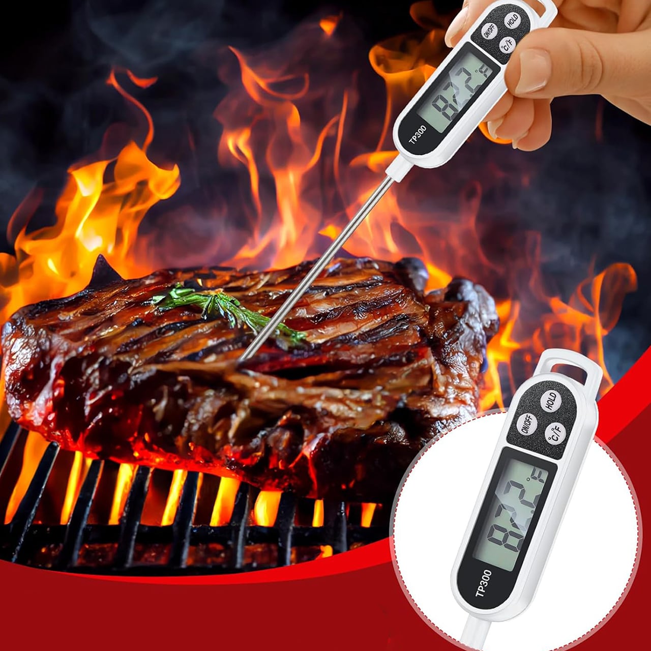 FoodMeter, elektronski digitalni termometer za merjenje temperature hrane in tekočine - Image 3