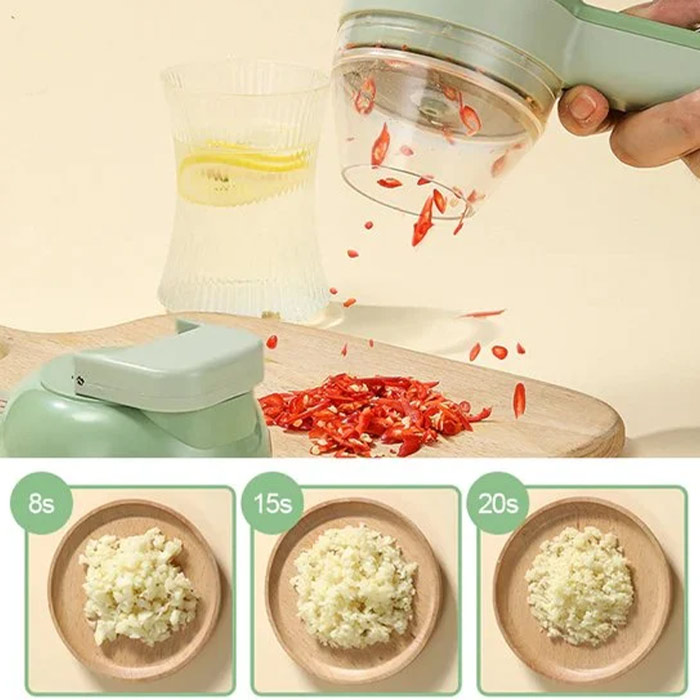 FoodProcessor, 5-delni kuhinjski set za sekljanje, rezanje, lupljenje in čiščenje - Image 2