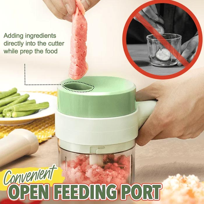 FoodProcessor, 5-delni kuhinjski set za sekljanje, rezanje, lupljenje in čiščenje - Image 7