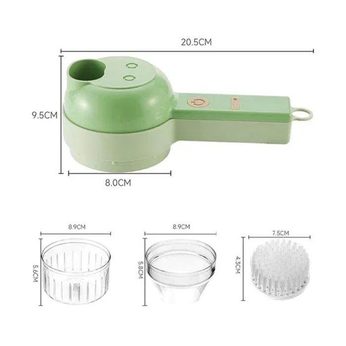 FoodProcessor, 5-delni kuhinjski set za sekljanje, rezanje, lupljenje in čiščenje - Image 8