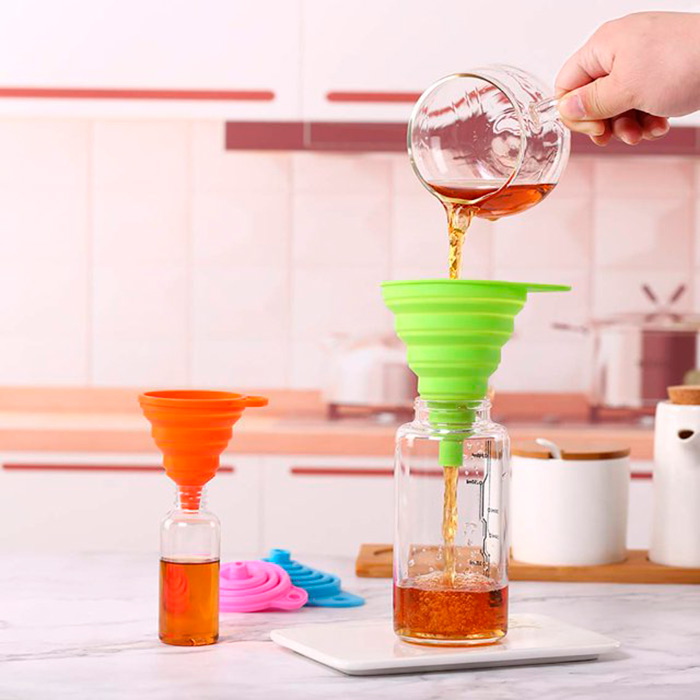 Funnel, zložljiv silikonski lijak za pretakanje tekočin in ostalih živil - Image 5