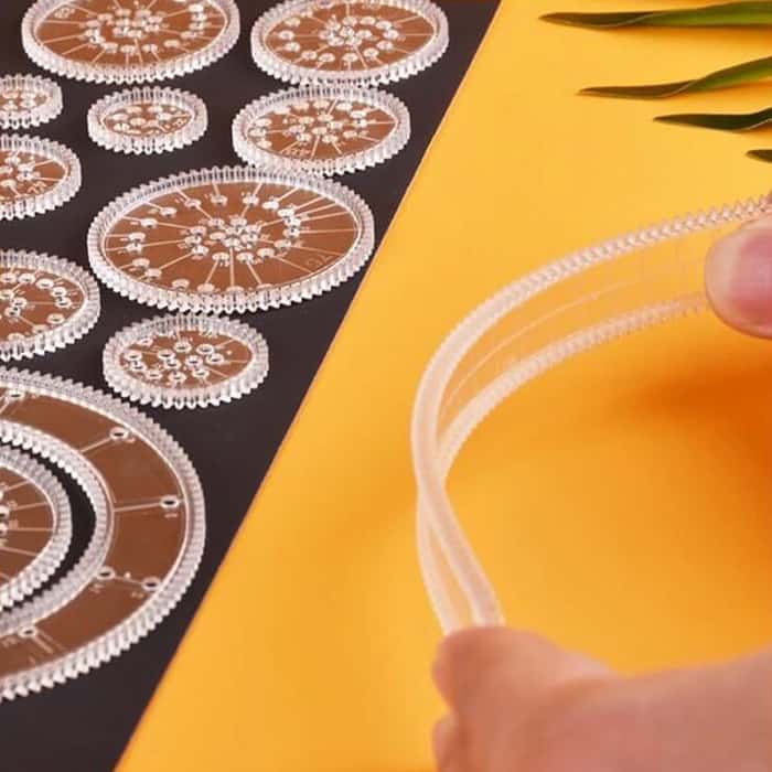 GeoArtKit, 27-delni set za risanje z geometrijskimi spirografi - Image 5