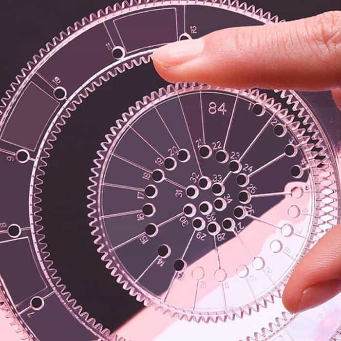 GeoArtKit, 27-delni set za risanje z geometrijskimi spirografi - Image 6