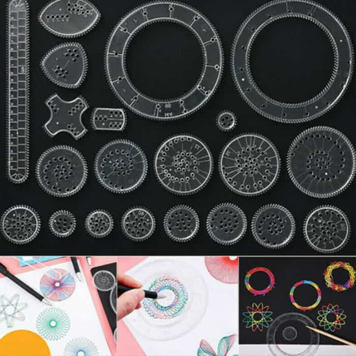 GeoArtKit, 27-delni set za risanje z geometrijskimi spirografi - Image 10