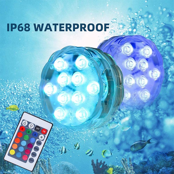 GlowWaterLights, 4 vodoodporne LED lučke z daljinskim upravljanjem - Image 5