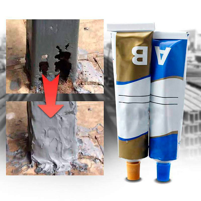 Zmešajte mešanico 1:1 iz tube A in tube B in ustvarite vrhunsko zmes za dolgotrajno lepljenje različnih materialov in površin!