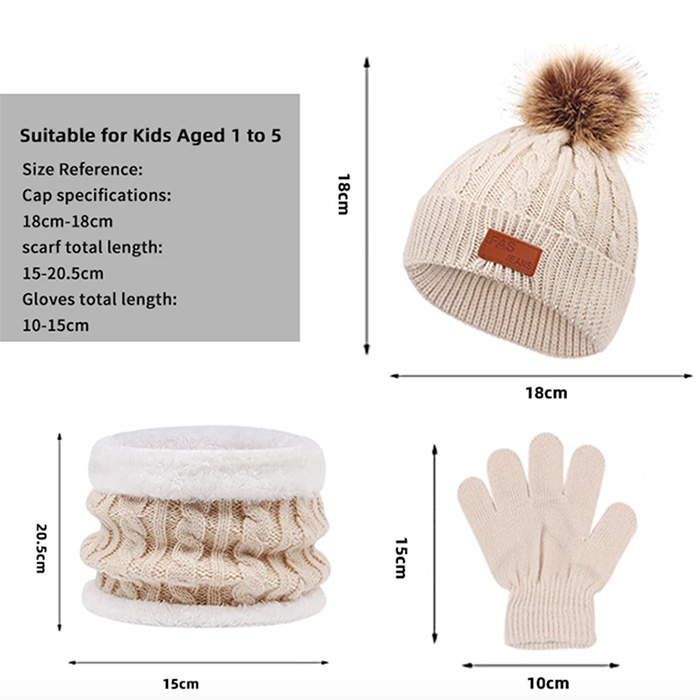 KnittSet,topel zimski otroški komplet - Image 2