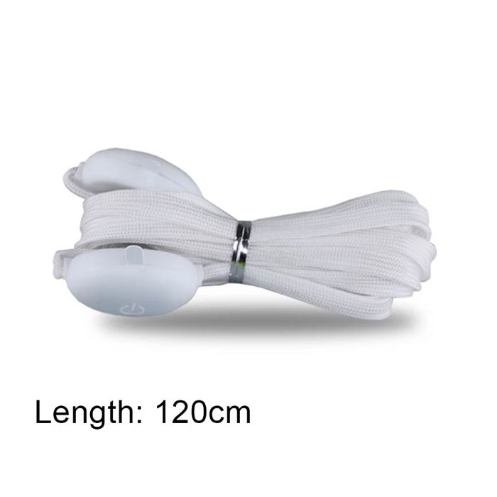 LedLaces, svetleče vezalke – bele s pisanimi led lučkami - Image 8
