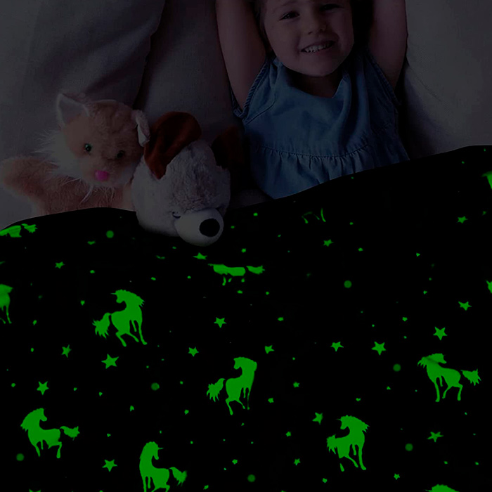 LuminousBlanket, otroška odeja, ki se sveti v temi - Image 2