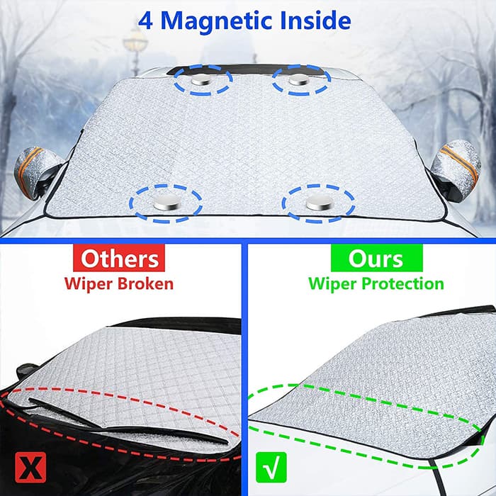 MagneticCarCover, zaščitna prevleka za vetrobransko steklo z vgrajenimi magneti - Image 2
