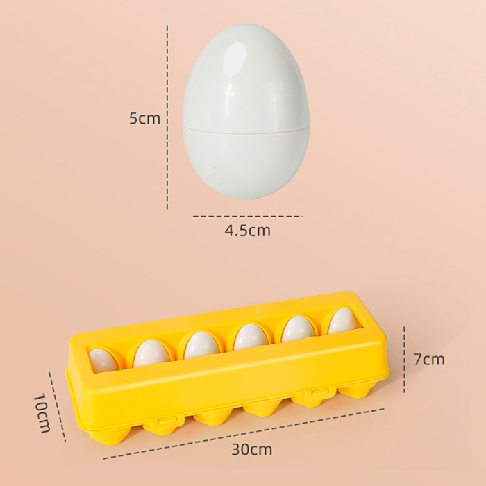 MatchingEggs, didaktična igrača – set s škatlo in 12 jajci - Image 2