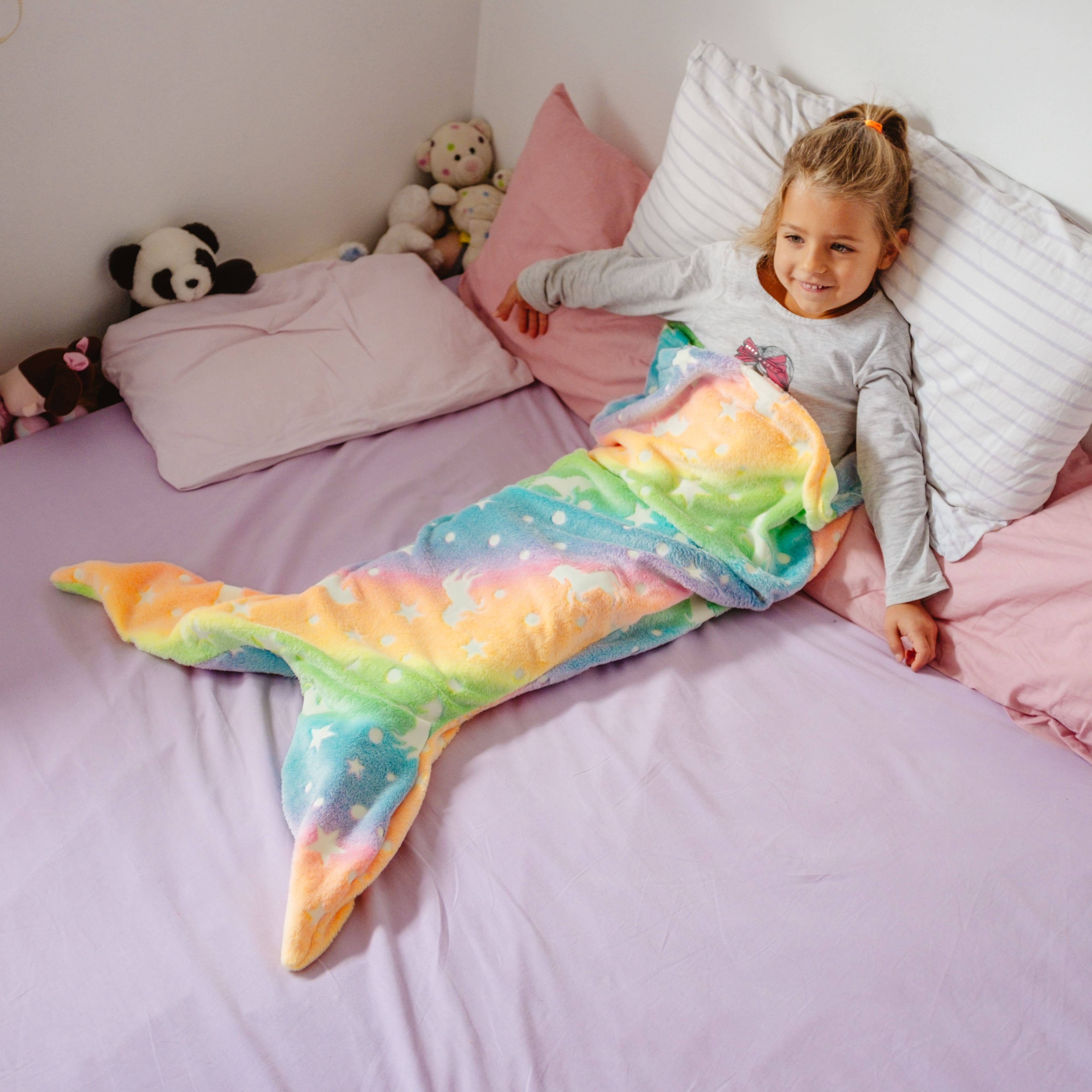 MermaidBlanket, otroška odeja v obliki repa morske deklice - Image 8
