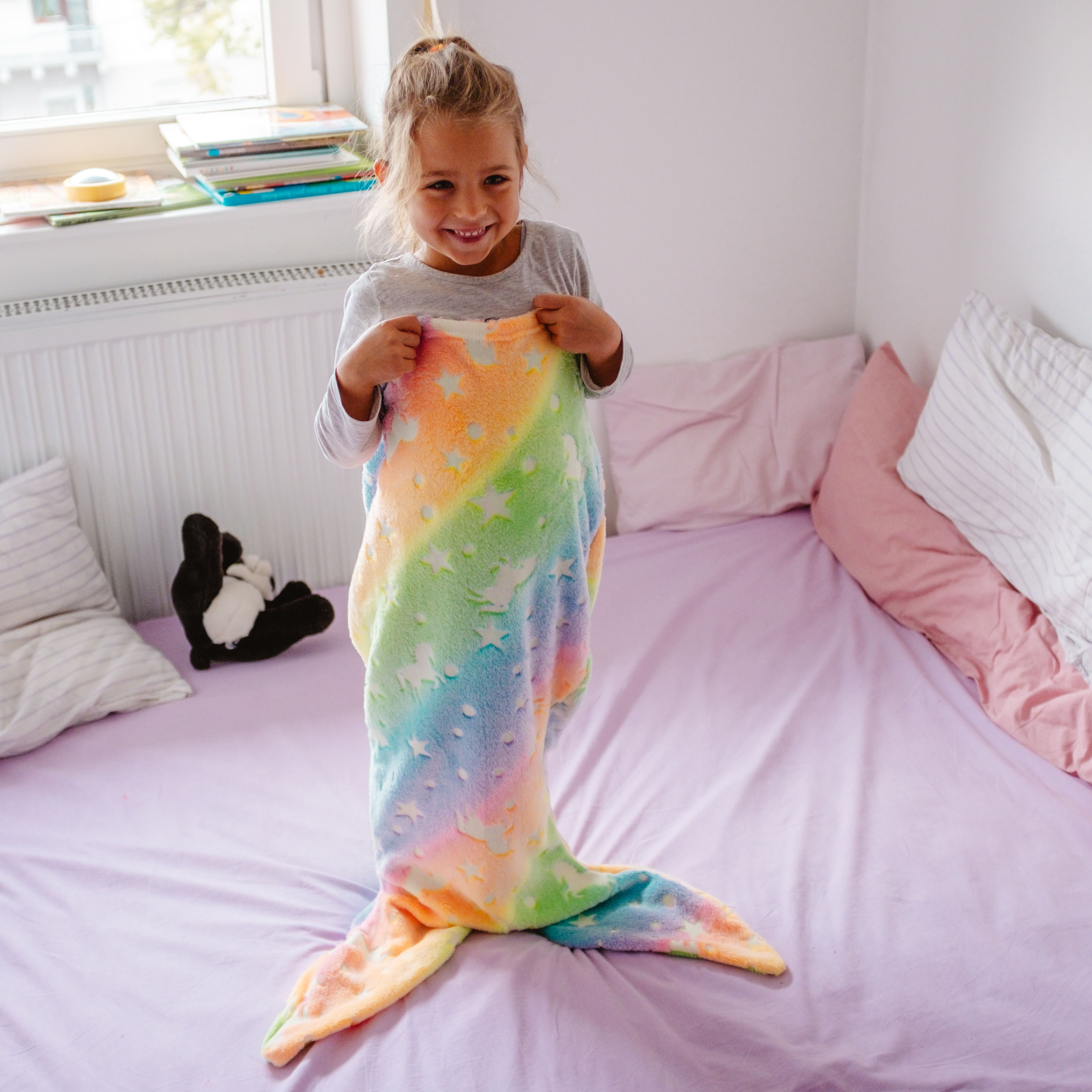 MermaidBlanket, otroška odeja v obliki repa morske deklice - Image 9