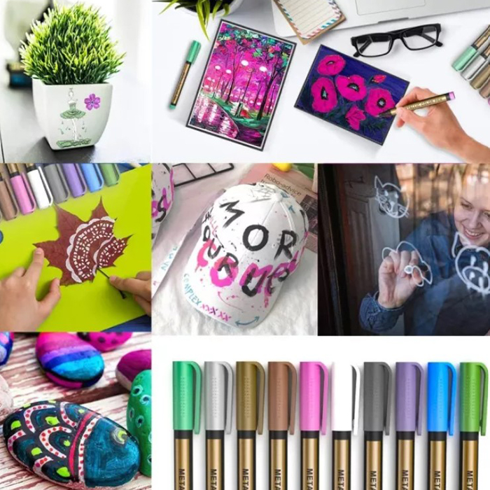 MetallicColorPen, 10-delni set markerjev za ustvarjanje - Image 7